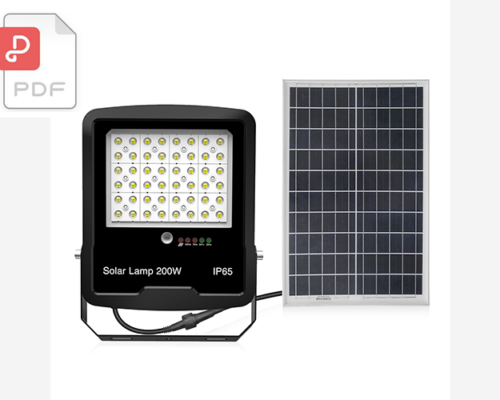 Spring-Solar Flood Light