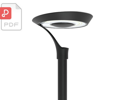 LUNA Series Solar Garden Post Lights